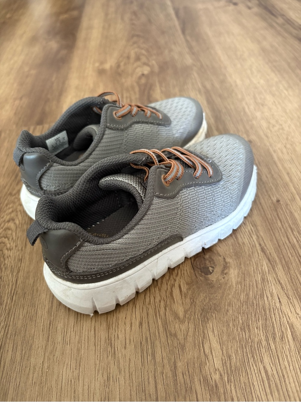 Stride Rite Gray and Brown Kids Sneakers